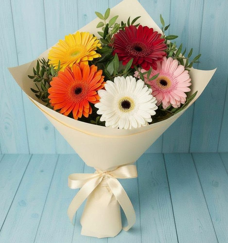 Букет цветов из: Герберы в Белогорске Республики Крым