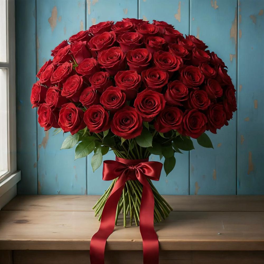 Букет Красные розы Блэк Меджик в Белогорске Республики Крым