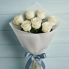 Букет 7 Белых роз Эдлесс Лав #REPLACE_PRED# Белогорске Республики Крым
