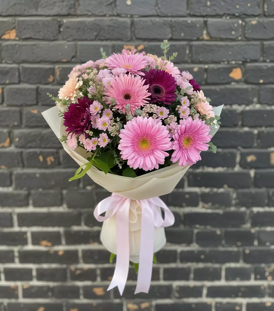 Букет цветов из: Герберы и Хризантемы в Белогорске Республики Крым