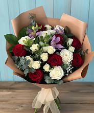 Букет цветов из:  Розы и Альстромерии #REPLACE_PRED# Белогорске Республики Крым