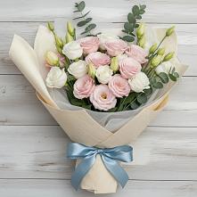 Букет цветов из:  Лизиантусы в Белогорске Республики Крым