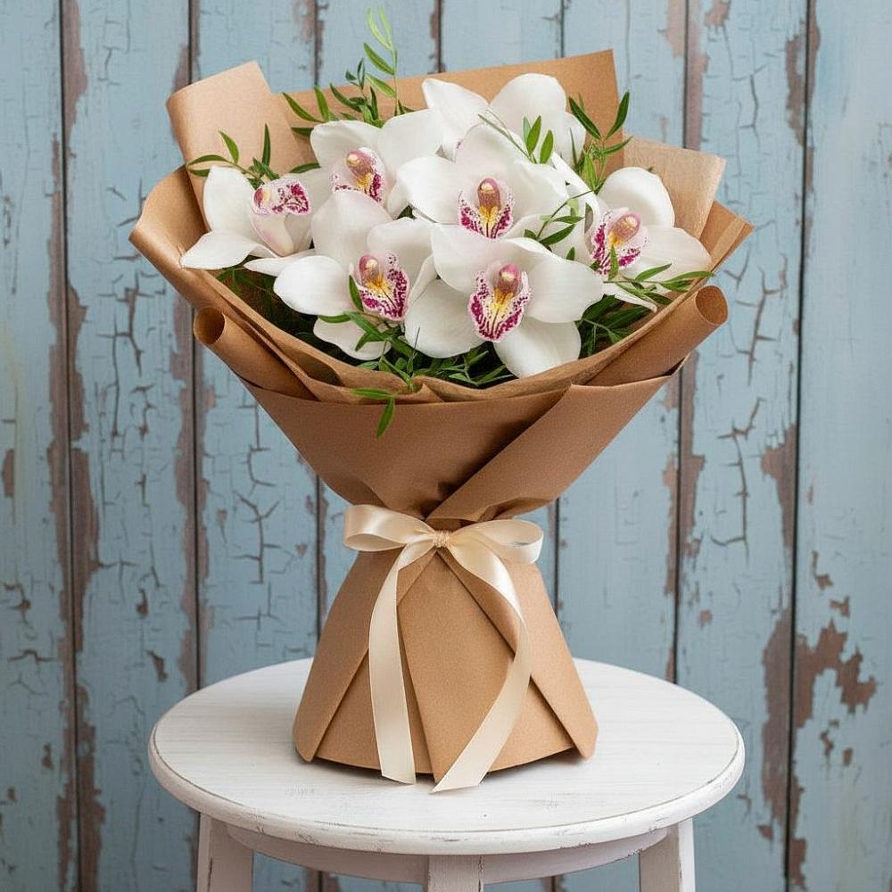 Букет цветов из: Орхидеи и Розы в Белогорске Республики Крым