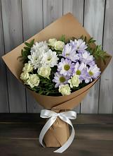 Букет цветов из:  Хризантемы и Розы в Белогорске Республики Крым