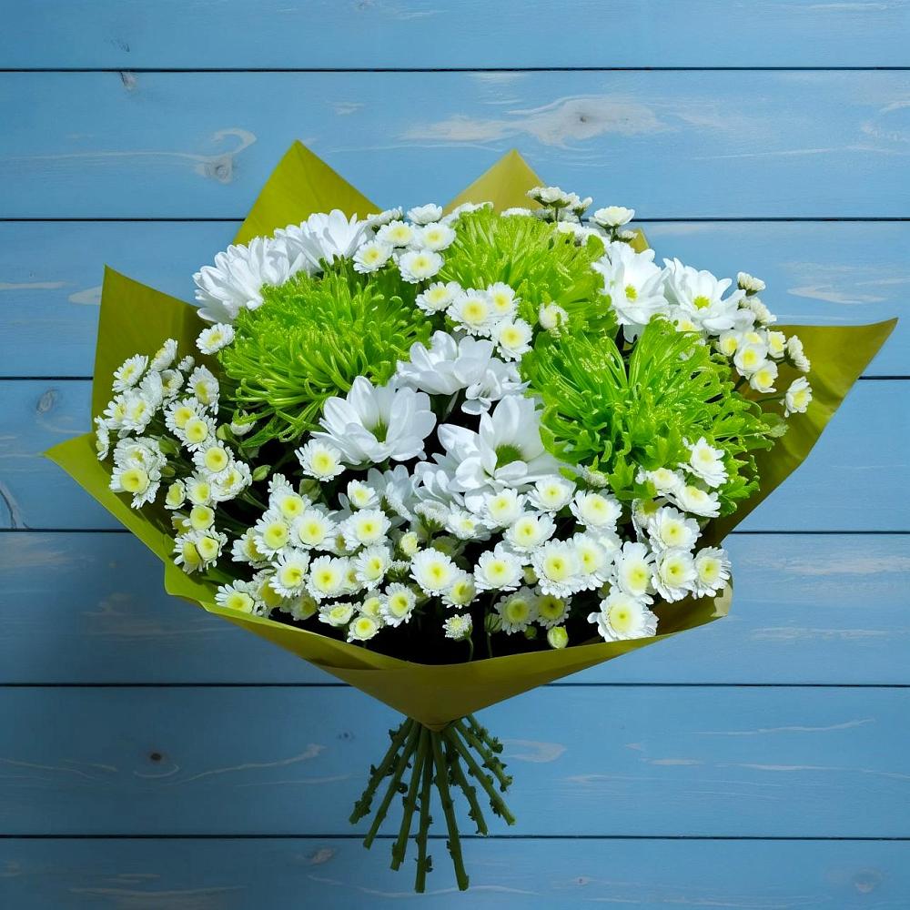 Букет цветов из: Хризантемы в Белогорске Республики Крым