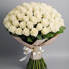 Букет 101 беля роза Белоснежка в Белогорске Республики Крым
