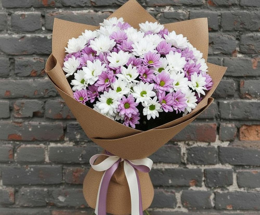 Букет цветов из: Хризантемы в Белогорске Республики Крым