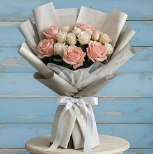 Букет цветов из:  Розы #REPLACE_PRED# Белогорске Республики Крым