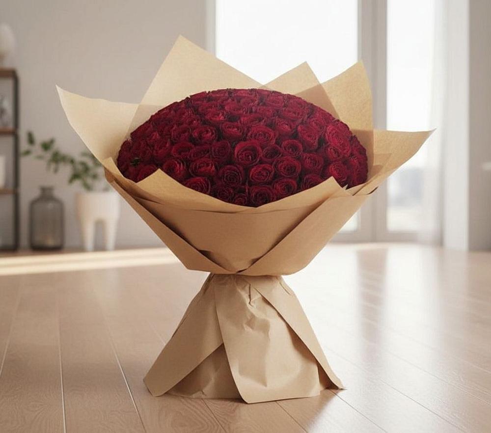 Букет 101 Красная роза в Белогорске Республики Крым