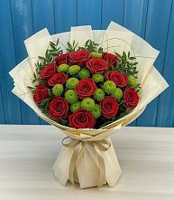 Букет цветов из:  Розы и Хризантемы в Белогорске Республики Крым