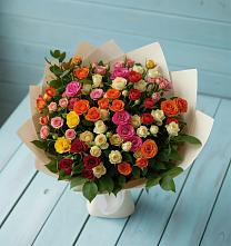 Букет Микс из разноцветных кустовых роз #REPLACE_PRED# Белогорске Республики Крым
