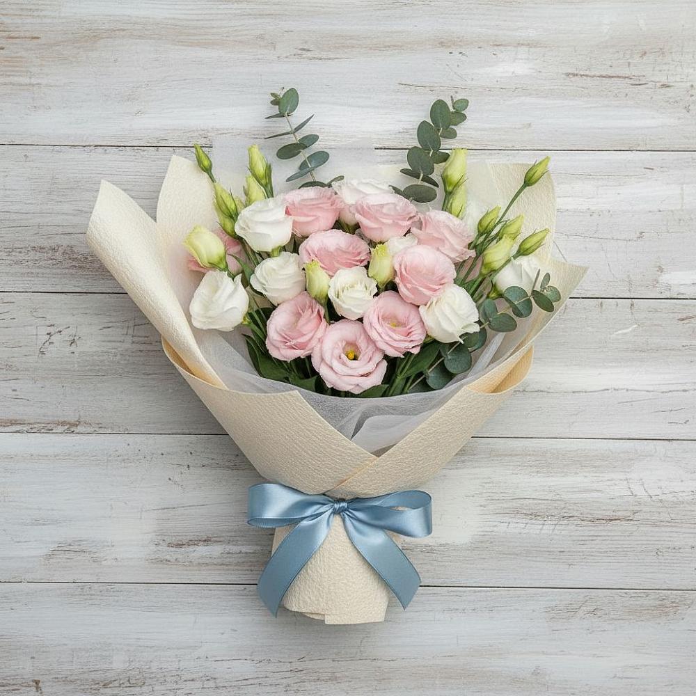 Букет цветов из: Лизиантусы в Белогорске Республики Крым